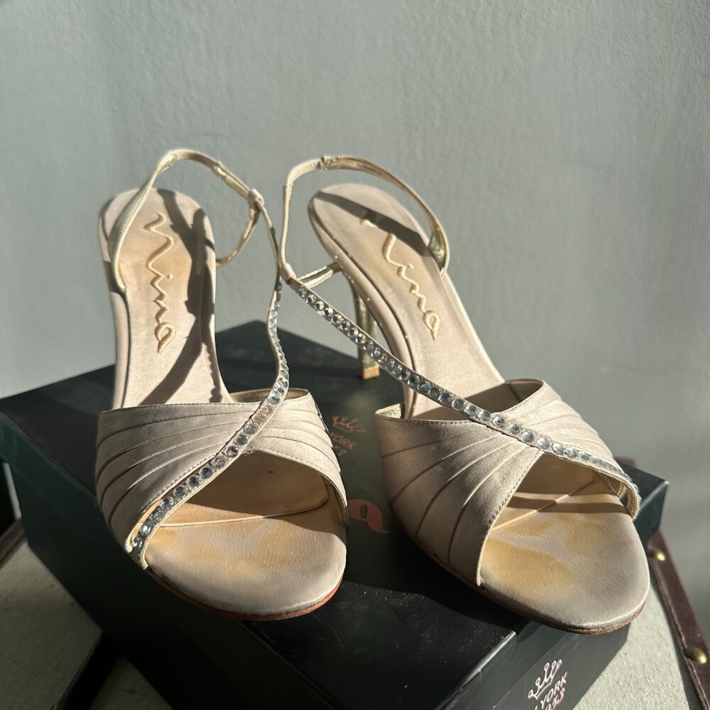 NINA Rhinestone Heels 10 - Picture 3 of 8